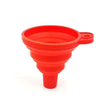 Household Telescopic Funnel Kitchen Tool - High Temperature Resistant Mini Folding Funnel - 4 Colors Available
