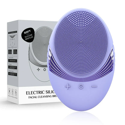 Electric Silicone Facial Cleansing Brush Sonic Vibration For Deep Cleaning And Gentle Exfoliation Spring 2026 Trend