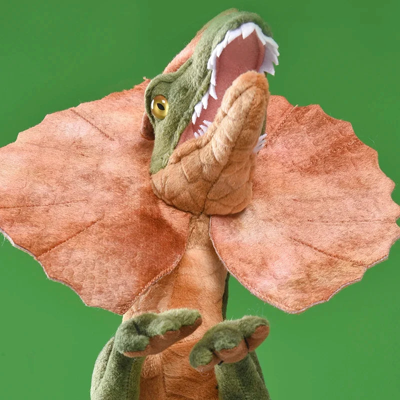 Dilophosaurus Plush Toy Double Crest Soft Dino Collectible