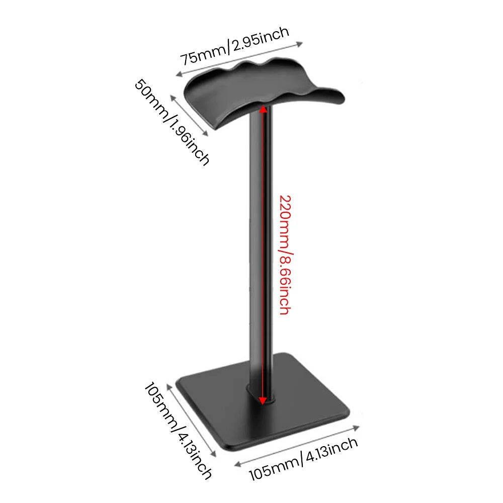 Non-Slip Aluminum Headphone Stand Rack - Universal Holder for AirPods Max, Beats, Bose, Sony