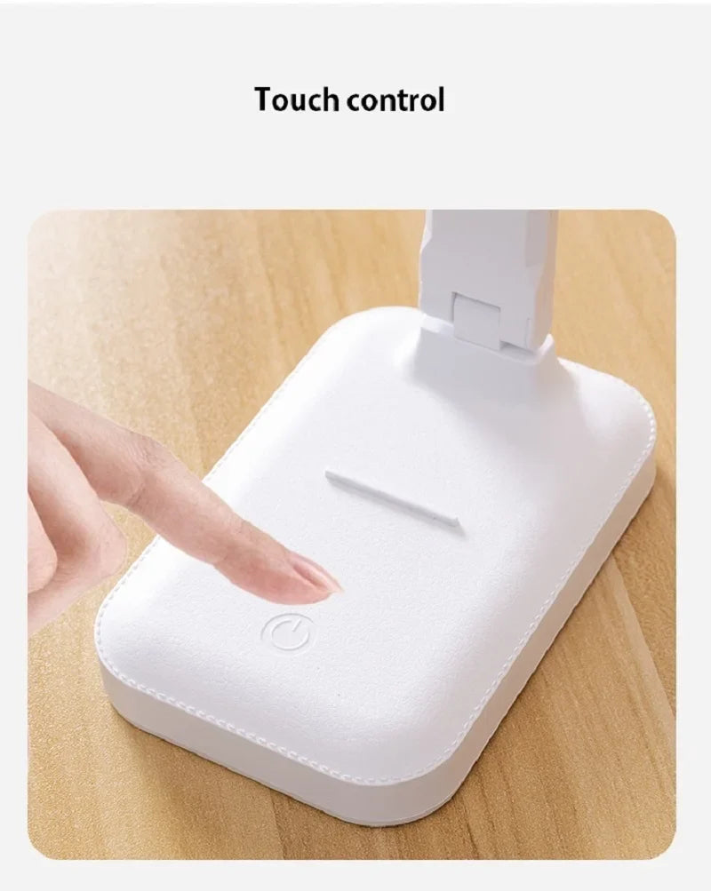 LED Desk Lamp Touch Dimmable Rechargeable Eye Protection