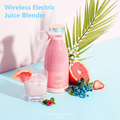 Portable Blender 350ml Wireless USB Juicer Cup Travel Bottle Smoothie Extractor TikTok Viral Summer 2026 Gift