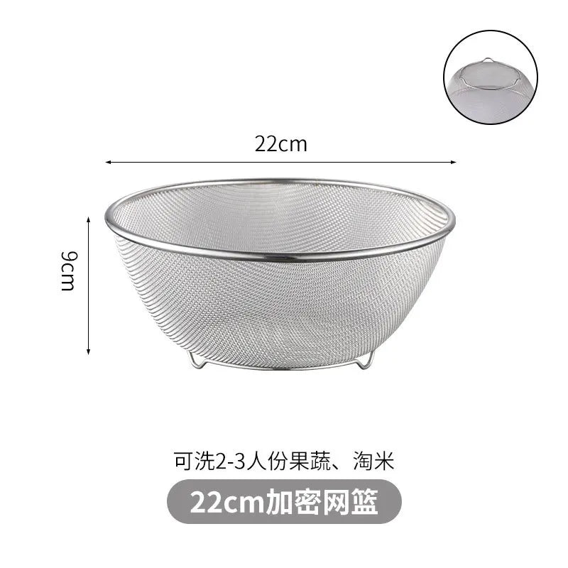 Stainless Steel Drain Basket Colander and Strainer, Spring Cleaning 2026 Eco Friendly Kitchen Tool