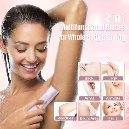 Electric Shaver For Body Hair 2 In 1 Dual Head Personal Groomer Underarm And Leg Hair Removal TikTok Viral Fall 2026