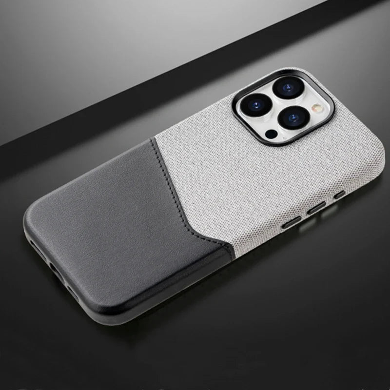 Card Holder MagSafe Leather Phone Case for iPhone 16 15Pro Max Wireless Charging Cover