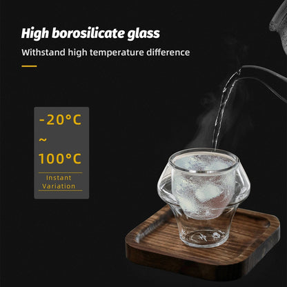 Double Wall Glass Espresso Cup Anti Scald Reusable Tea Mug Shot Glass, TikTok Viral Fall 2025 Artful Serving