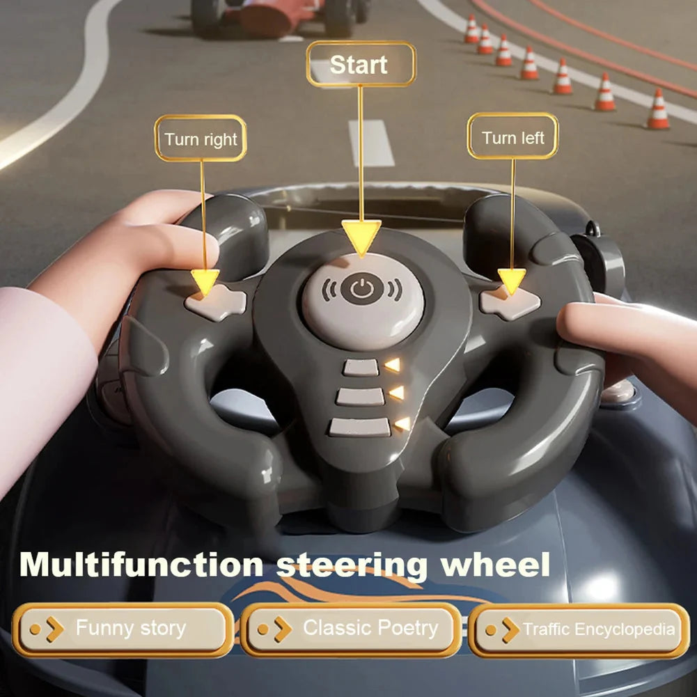 Driving Simulator Toy with Music & Sound Effects for Kids