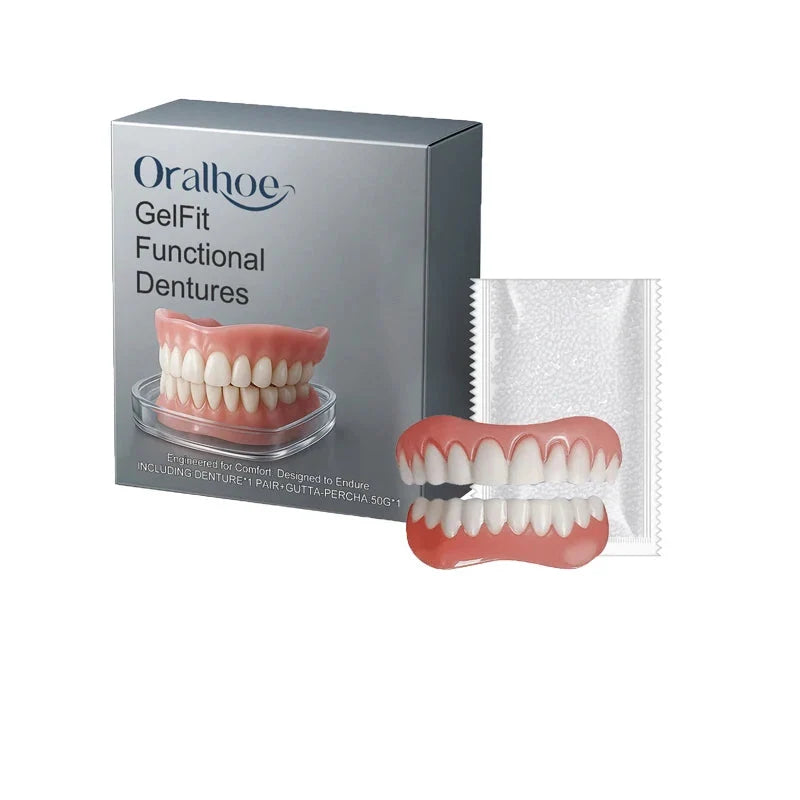 Soft Silicone Temporary Dentures Full Set – Safe, Easy Fit, Instant Smile Restoration 2026