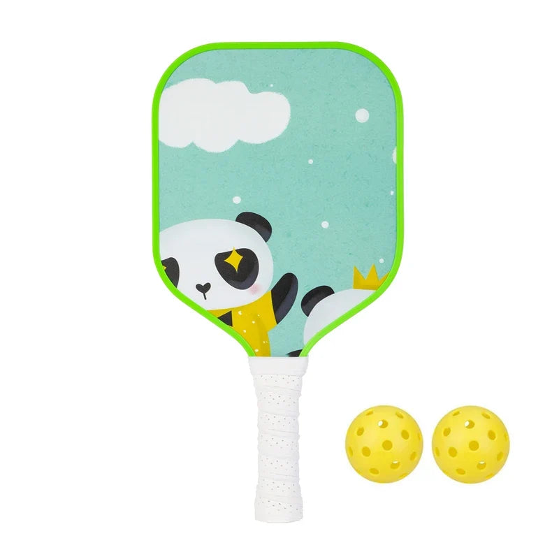 Variant image for Lightweight Kids Pickleball Paddles Set with Small Grip, Honeycomb Core, Fiberglass, Ages 6-12, Includes 2 Paddles and 2 Balls-17