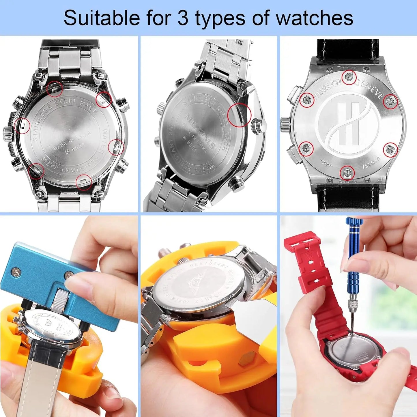 Watch Repair Tool Kit All In One 32-Piece Set Fall 2026 DIY Repair Kit With Screwdrivers Case Opener Tweezers