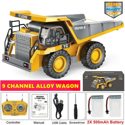 Remote Control Excavator Toy 4WD Construction Vehicle Battery Included Kids Gift Fall 2025