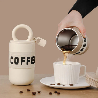 Coffee Travel Mug 304 Stainless Steel 460ml Insulated Tumbler Portable With Handle Fashion Cute Fall 2025