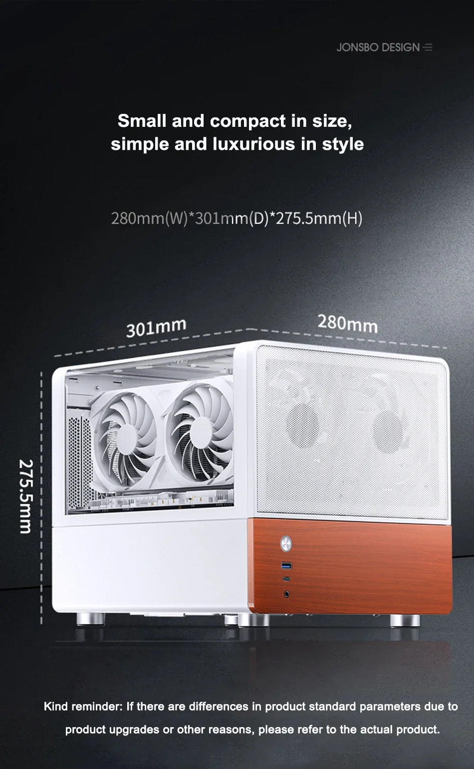 Mini ITX MicroATX PC Case Sea View Glass Compact Gaming