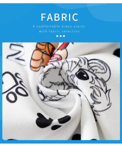 Baby wearing a short-sleeve romper with a lion print and faux two-piece design