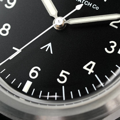36mm Field Watch Sapphire Crystal VH31 Sweep Quartz