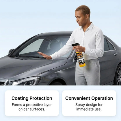 Glass Coating Spray 300ml Hydrophobic Car Detailer, High Gloss Finish, TikTok Viral Car Care 2026