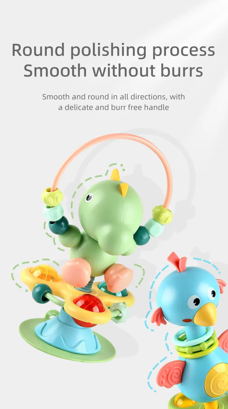 Baby Soothing Rattle Suction Cup Newborn Sensory Toys