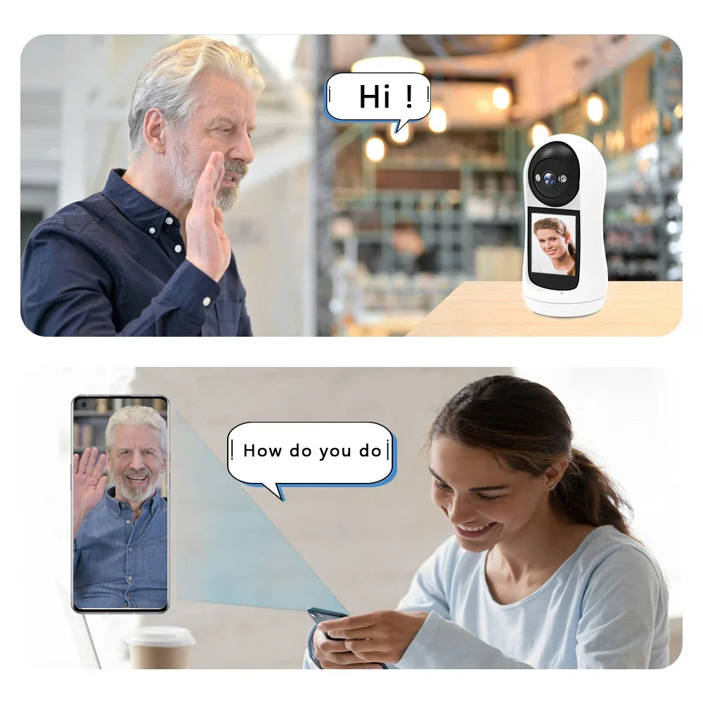 Baby Monitor 3MP PTZ With 2.8 Inch IPS Screen Video Call Baby Cry Detection Home Security Remote Monitoring 2025