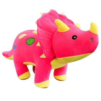 Creative Big Plush Dinosaur Soft Toy for Kids - Triceratops Stegosaurus Stuffed Doll Birthday Gift