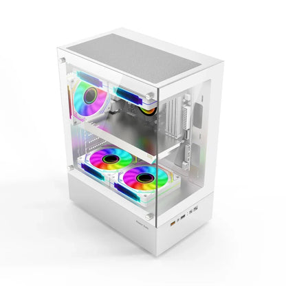 Mini ITX PC Case 240mm Water Cooling MicroATX Chassis