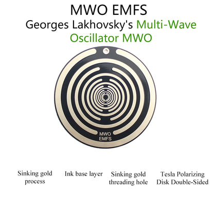 Double-Sided Polarizing Disk for Electromagnetic Radiation Protection and Pain Relief, Portable Non-Toxic Design