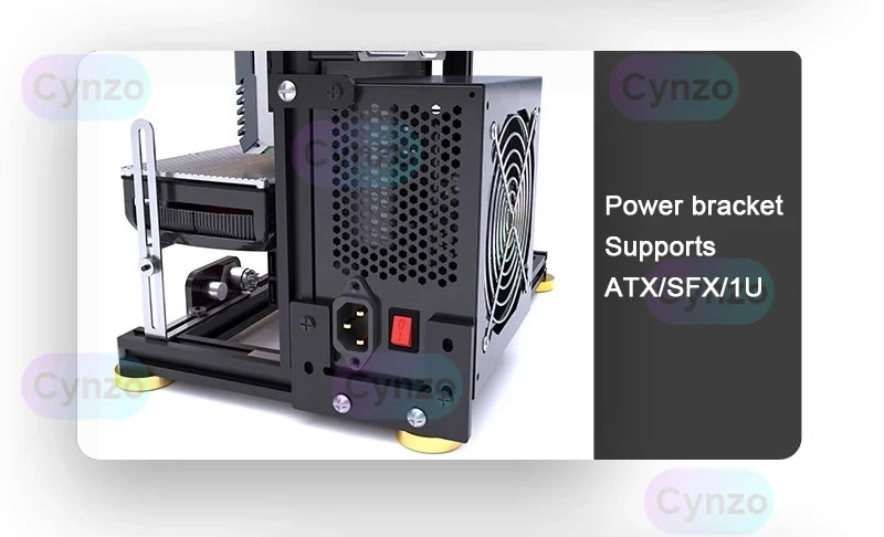 Open Frame ATX PC Case Rack Modular Water Air Cooling