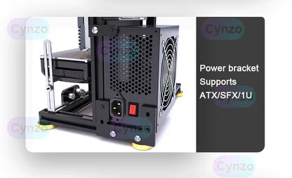 Open Frame ATX PC Case Rack Modular Water Air Cooling