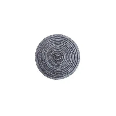 6pcs Round Woven Ramie Placemats - Non-Slip Table Mats for Dining, Kitchen & Cafe Use