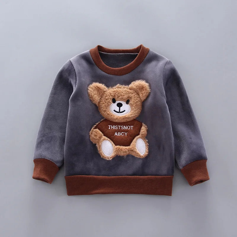 Fabric details of the baby bear hooded tracksuit and jacket set - view 6
