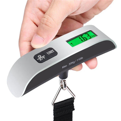 Luggage Scale Size S Digital LCD 50kg 110lb Hanging Travel Weighing Scale Compact Travel Essential 2026