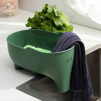 Sink Strainer Basket Elephant Shape Hanging Kitchen Drainer And Veggie Storage Fall 2026 Trend Eco Friendly