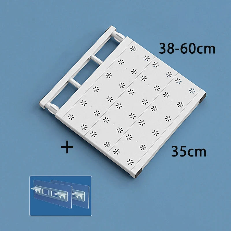 Wall-Mounted Adjustable Shelves - Home Organizers for Closet, Bathroom & Kitchen Storage