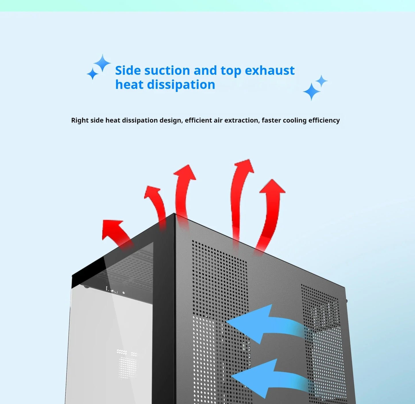 Gaming PC Case Dreamland Pro ATX Dual Glass 360mm Chassis