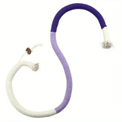 Cotton Cat Chew Toy for Teeth Cleaning - Catnip Rope Teething Toy for Indoor Cats