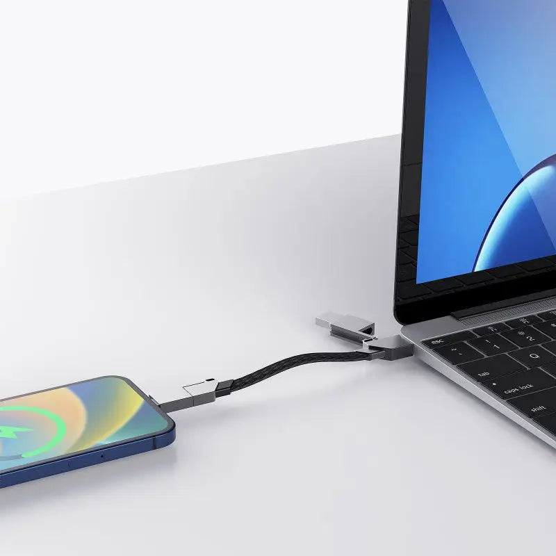 Magnetic Charging Cable Keychain – 60W USB-C PD & 18W QC Fast Charge, Multi-Connector, Spring 2026 Back to School