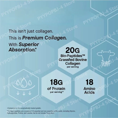 Collagen BioPeptides Powder 22oz Grassfed Protein Supplement for Hair Skin Nails Viral Glow Trend 2026