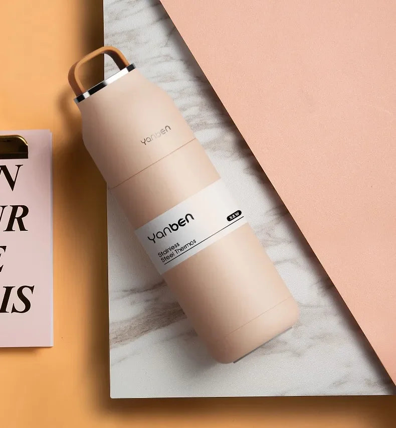 Travel Water Bottle 350ml 304 Stainless Steel Vacuum Thermos Flask Fall 2025 Insulated Leakproof On The Go