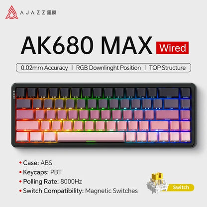 Mechanical Keyboard Sixty Mini Wireless ARGB Magnetic Hall