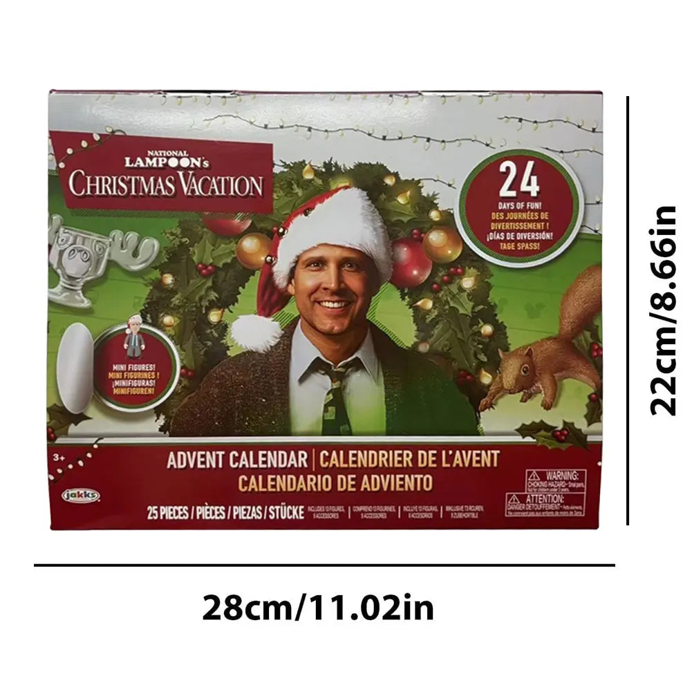 Advent Calendar 24 Days 3D Figures Christmas Countdown Gift