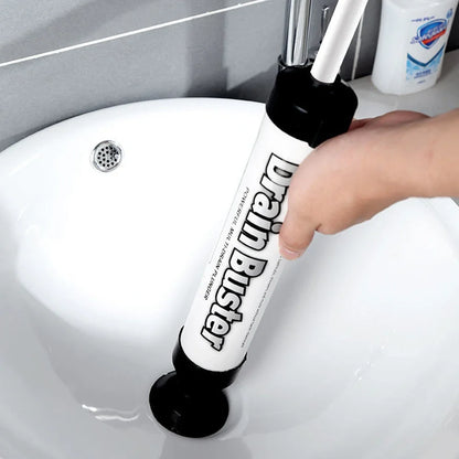 Toilet Plunger High Pressure Pump With Dual Suction Cups - Bathroom Drain Opener, Pipeline Dredge Tool