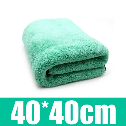 Microfiber Car Towel 38x38cm Deluxe Coral Fleece Ultra Absorbent Drying Cloth for Car Detailing TikTok Viral Fall 2025