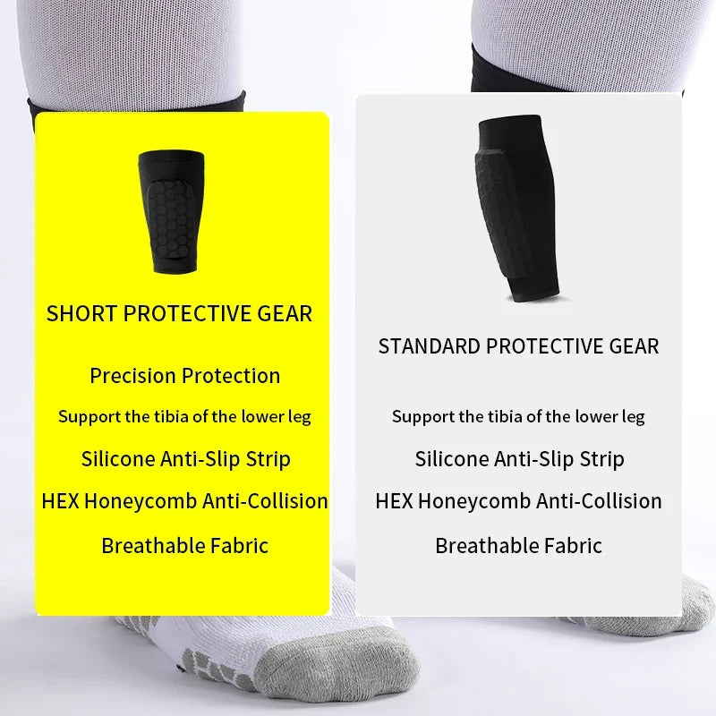 Football Shin Guard Sleeve Covers - Lightweight Elastic Protective Leg Sleeves for Men Women and Teens