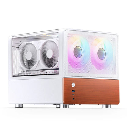 Mini ITX MicroATX PC Case Sea View Glass Compact Gaming