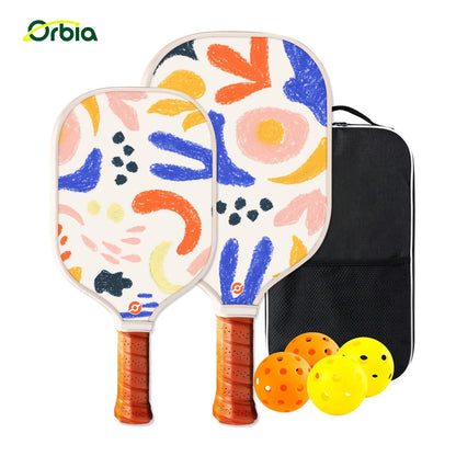 Variant image for Family-Friendly Pickleball Paddle Set with Glass Fiber and Lightweight PP Core for Kids and Adults, Ideal for Outdoor Fun-1