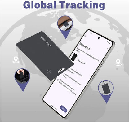 Smart Wallet Tracker Card IP68 Waterproof – Wireless Rechargeable Android Item Locator 2026