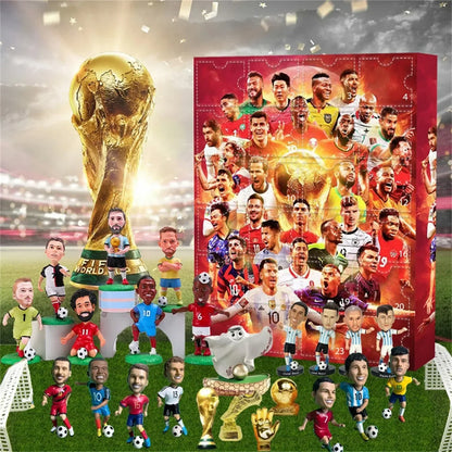 2025 Soccer Advent Calendar - 24-Day Countdown Set for Kids, Fun Christmas Sports Gifts
