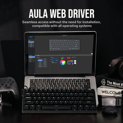 Mechanical 60 Percent Hot Swap Keyboard Aluminum RGB Hall