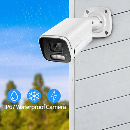 4K PoE IP Bullet Camera H265 Outdoor Color Night Vision