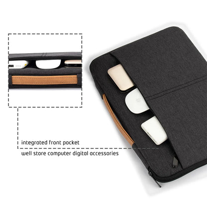 Shockproof Laptop Sleeve Bag- Dark Grey Case for Travel & Business Accessories