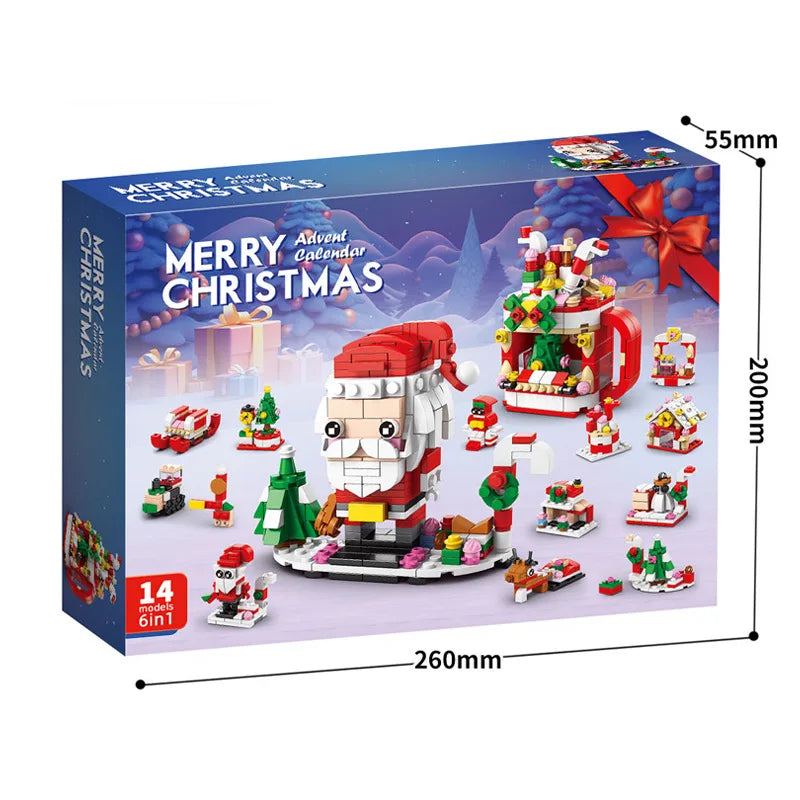 Christmas Building Blocks Advent Calendar DIY Kit Kids